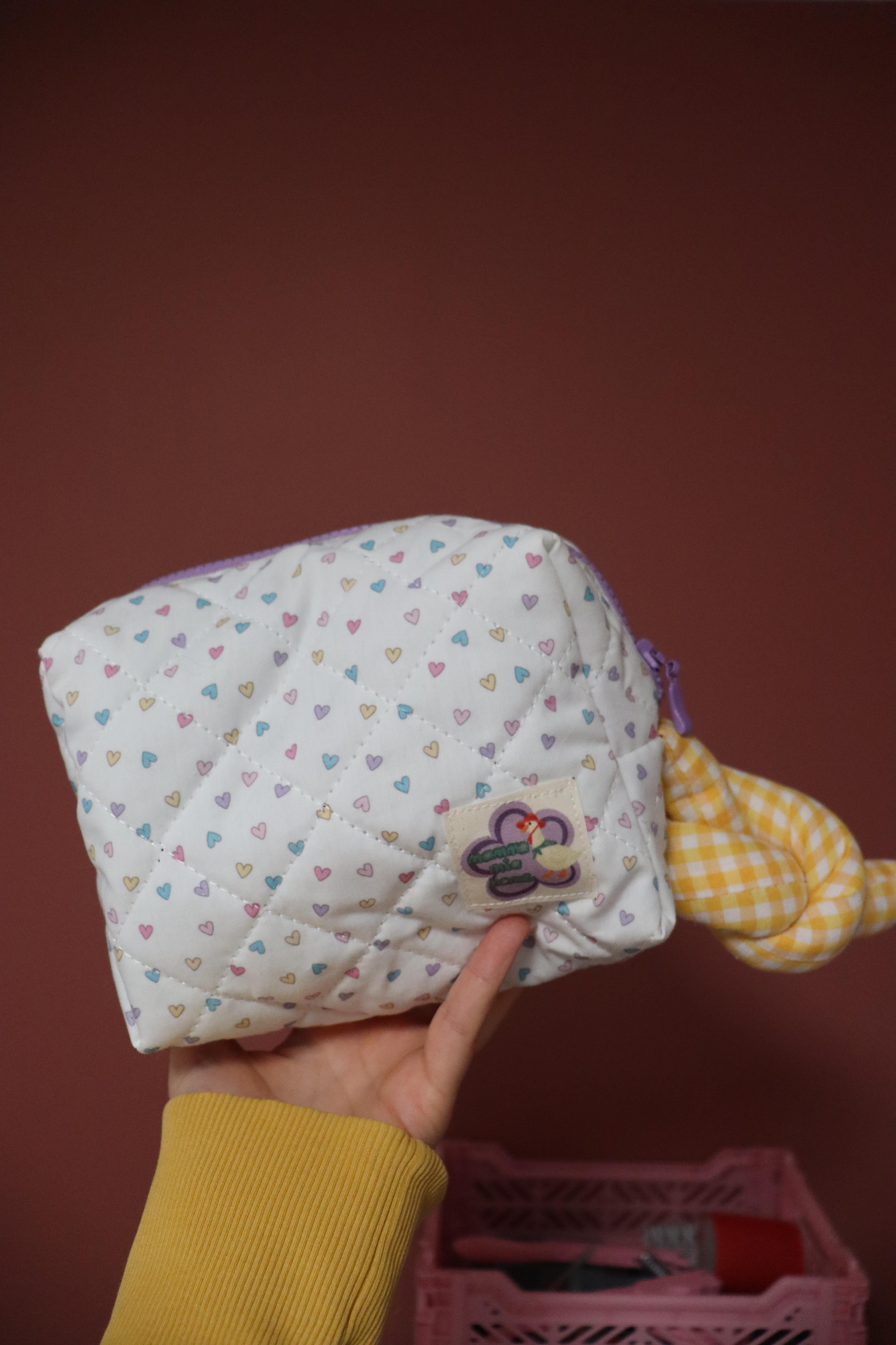 Mini Kalpli Makyaj Çantası