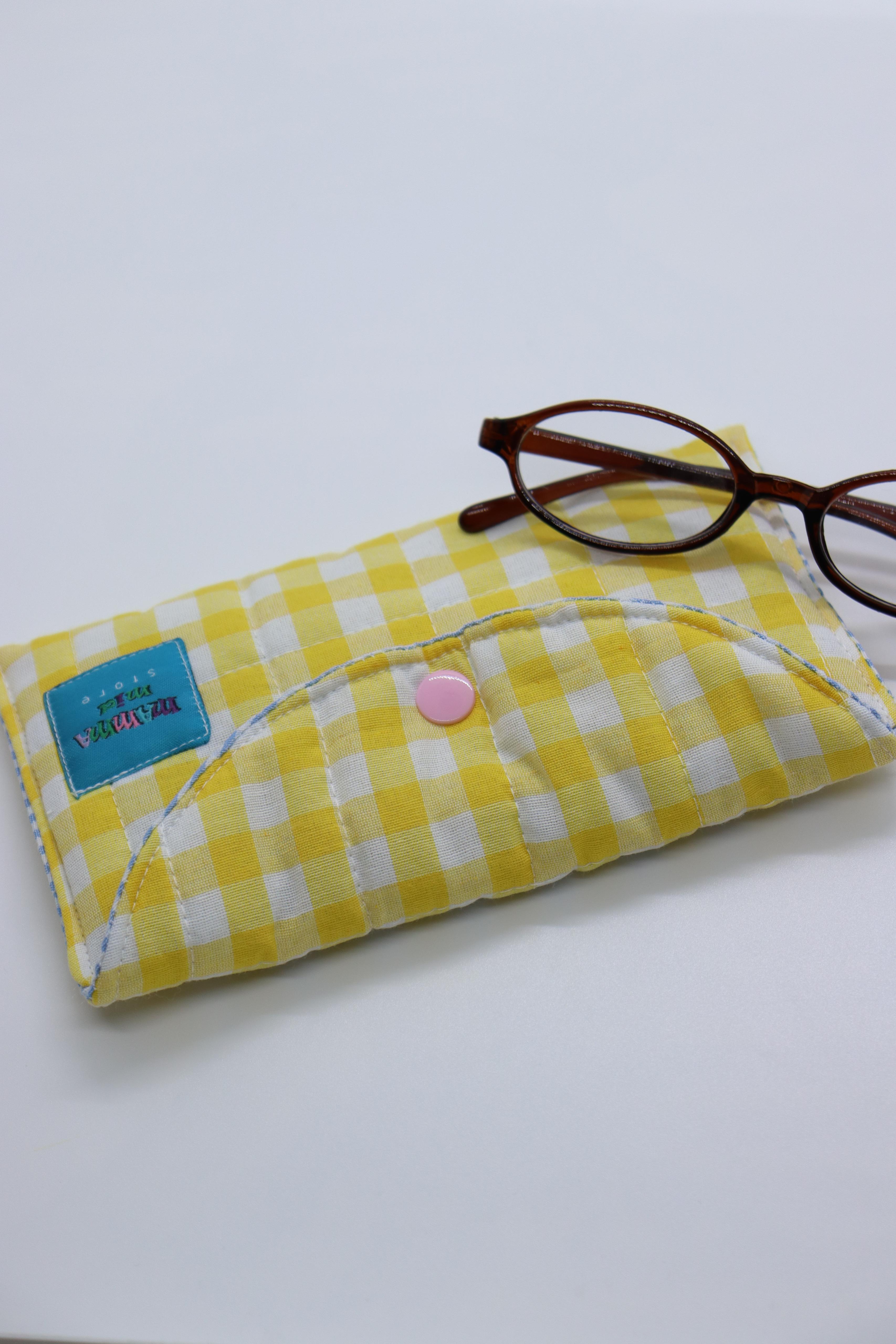 Sarı Pöti Gözlük Kılıfı
