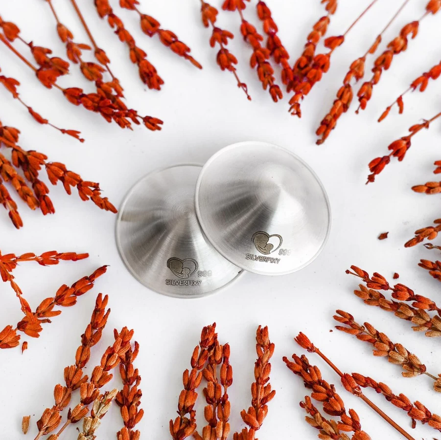 SilverFixy Gümüş Kapak 999 Ayar El Işçiliği – Göğüs Ucu Koruyucu- Yara Kalkanı