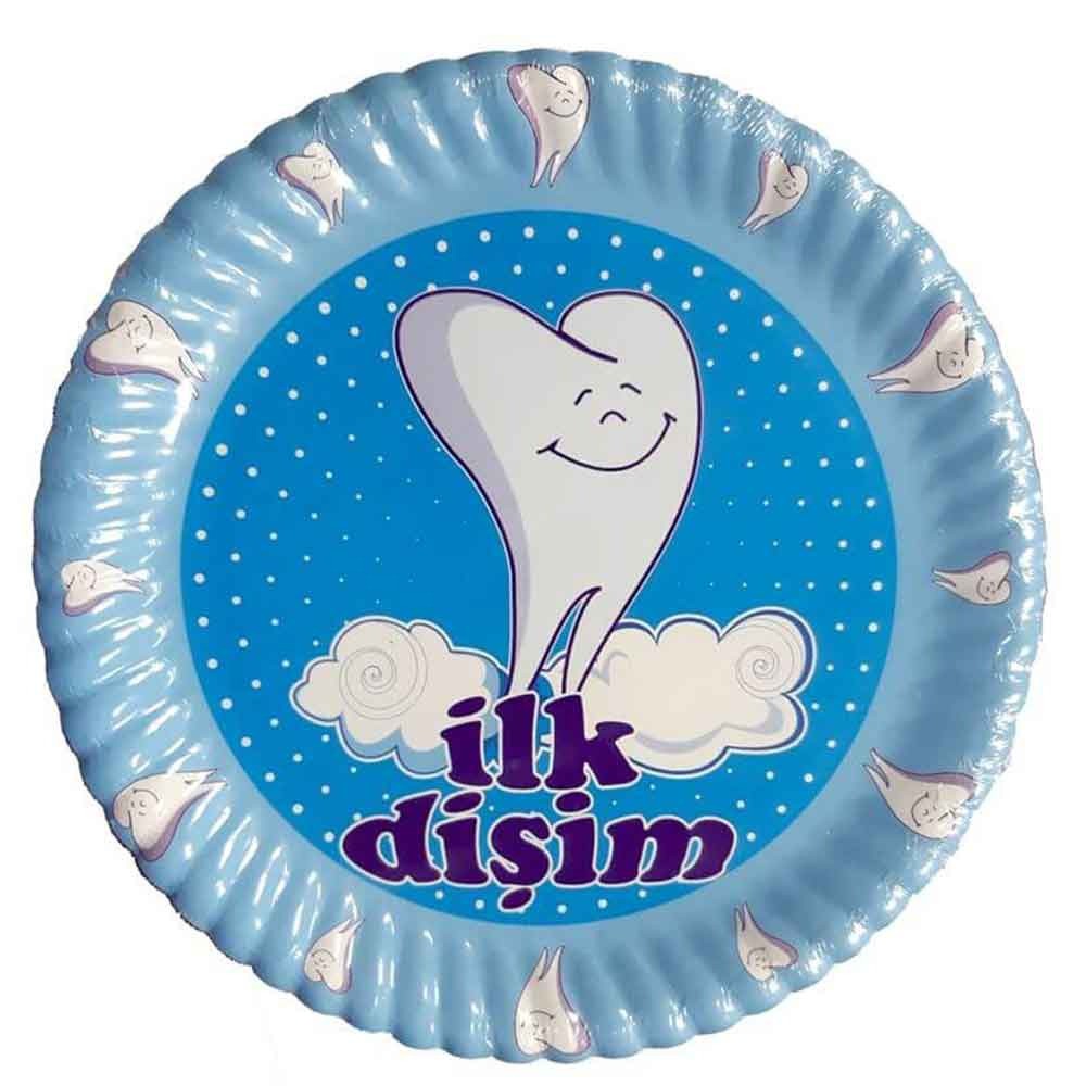 ARIKUM Kullan At Karton Tabak ilk Dişim 10 Adet Mavi