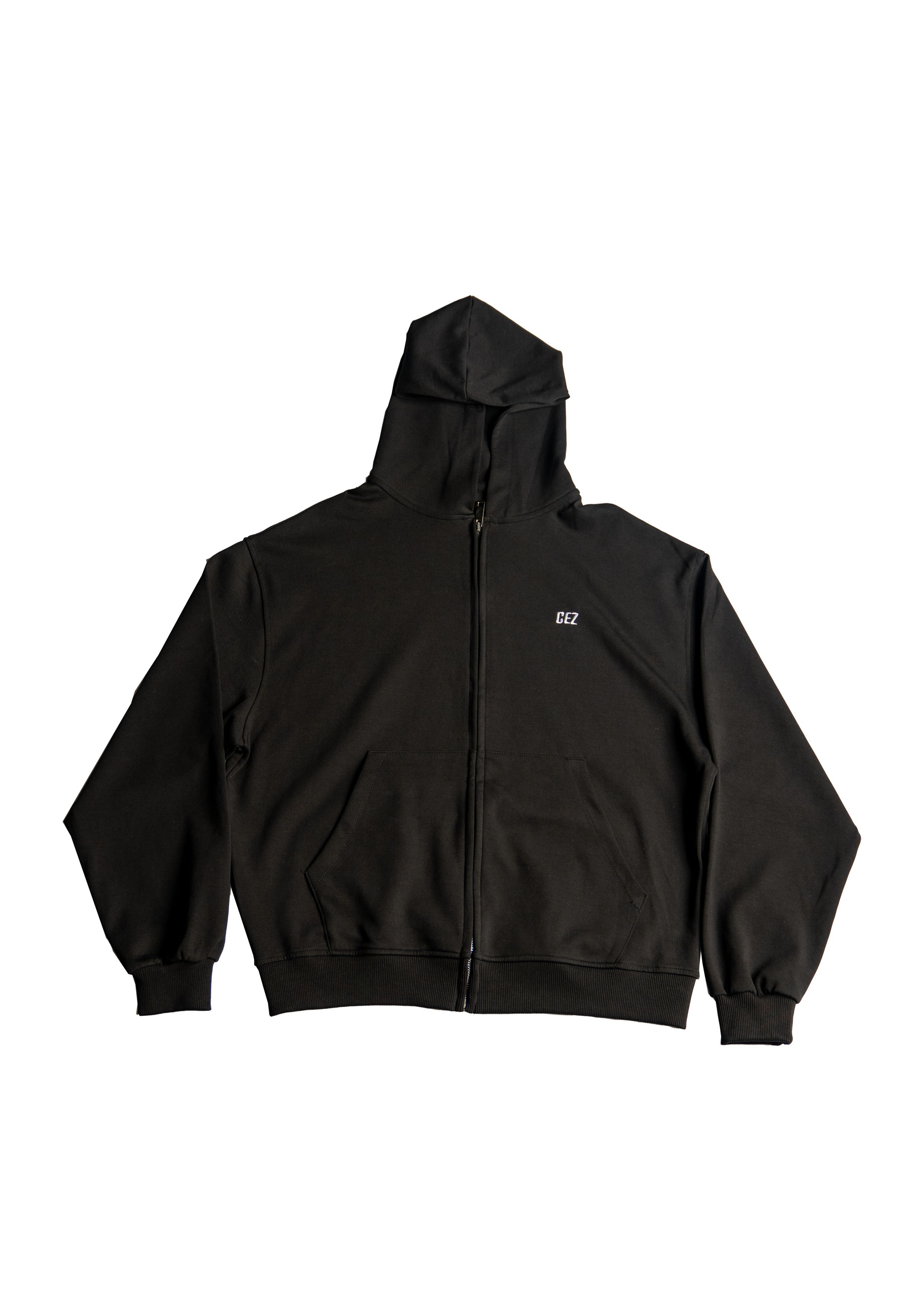 Summer Collection Siyah Zip Hoodie