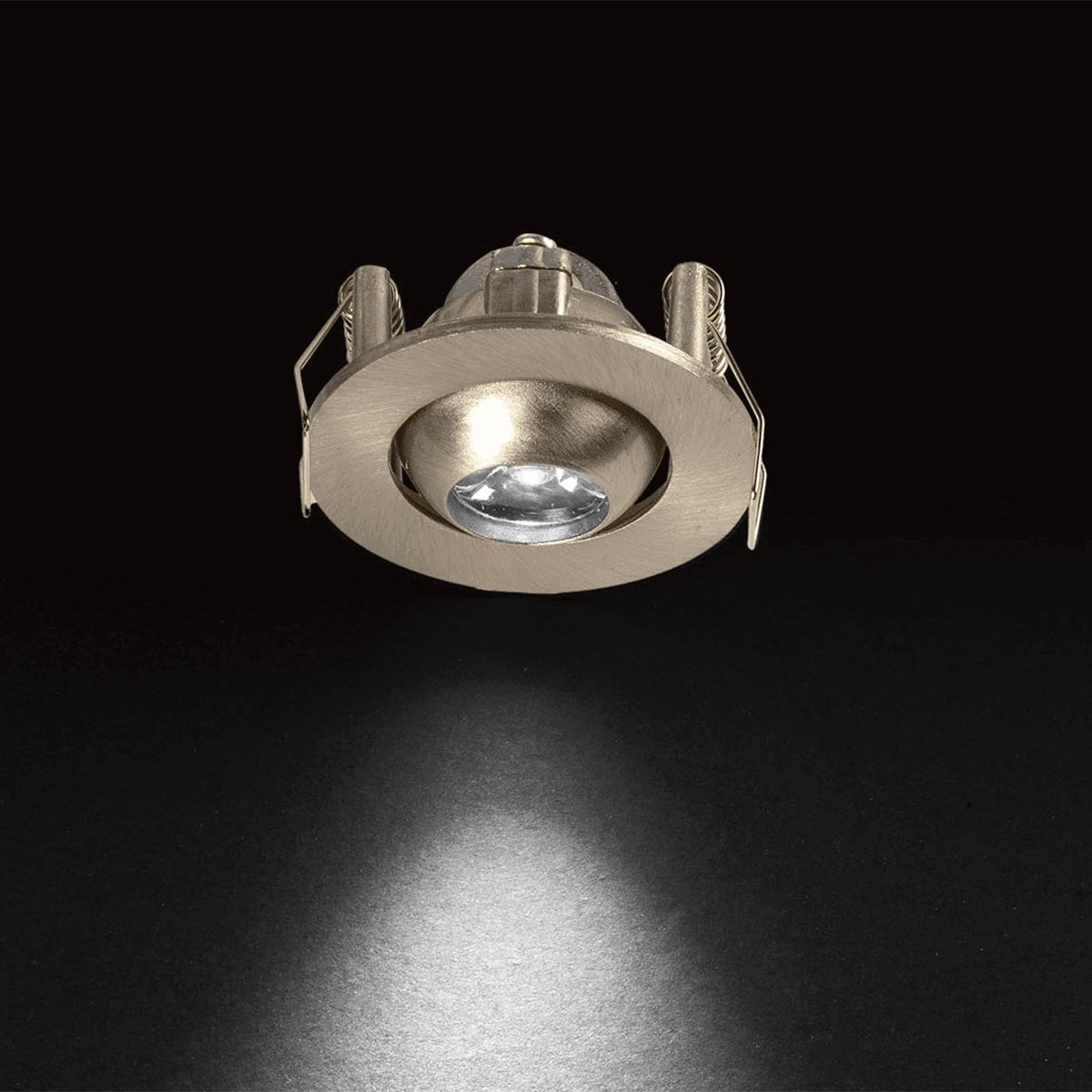 Hareketli LED Spot Saten Kasa - 1W 6500K - Noas YL94-0101 (Manda Gözü)