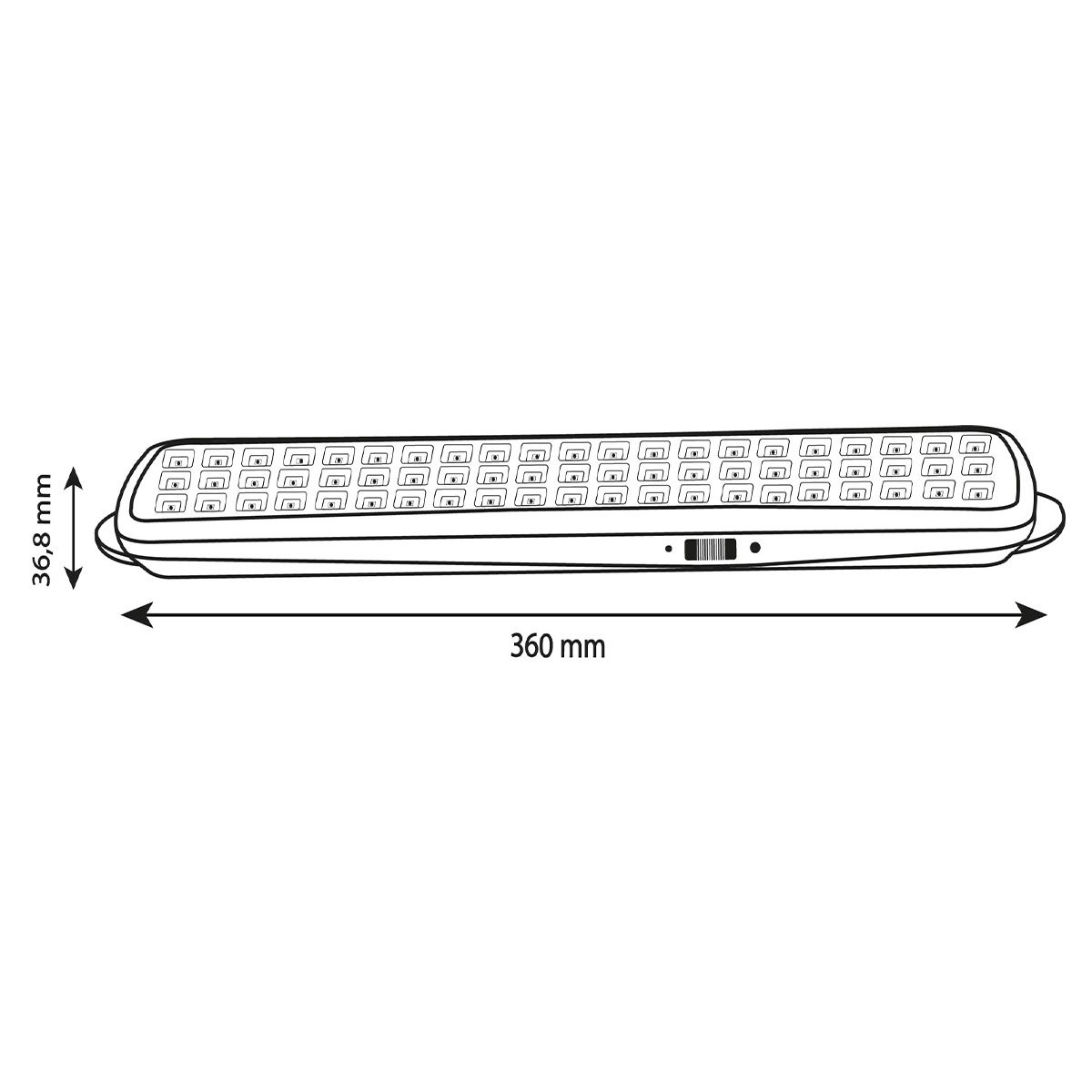 Datça 60 Ledli Işıldak (İpli) - 4W 6500K - Noas YL05-1011
