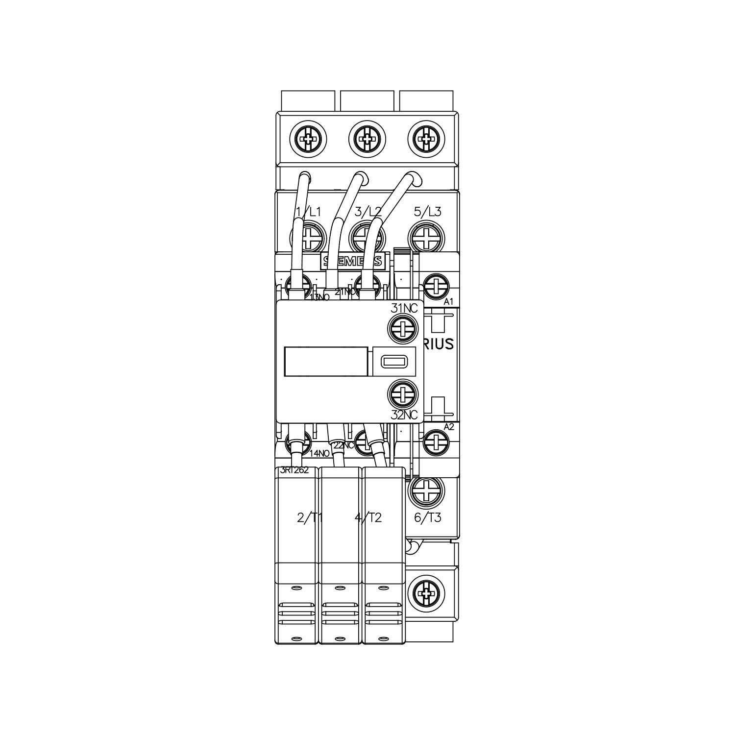 Kondansatör Kontaktör - 11-33kVAR - Siemens 3RT2628-1AP05