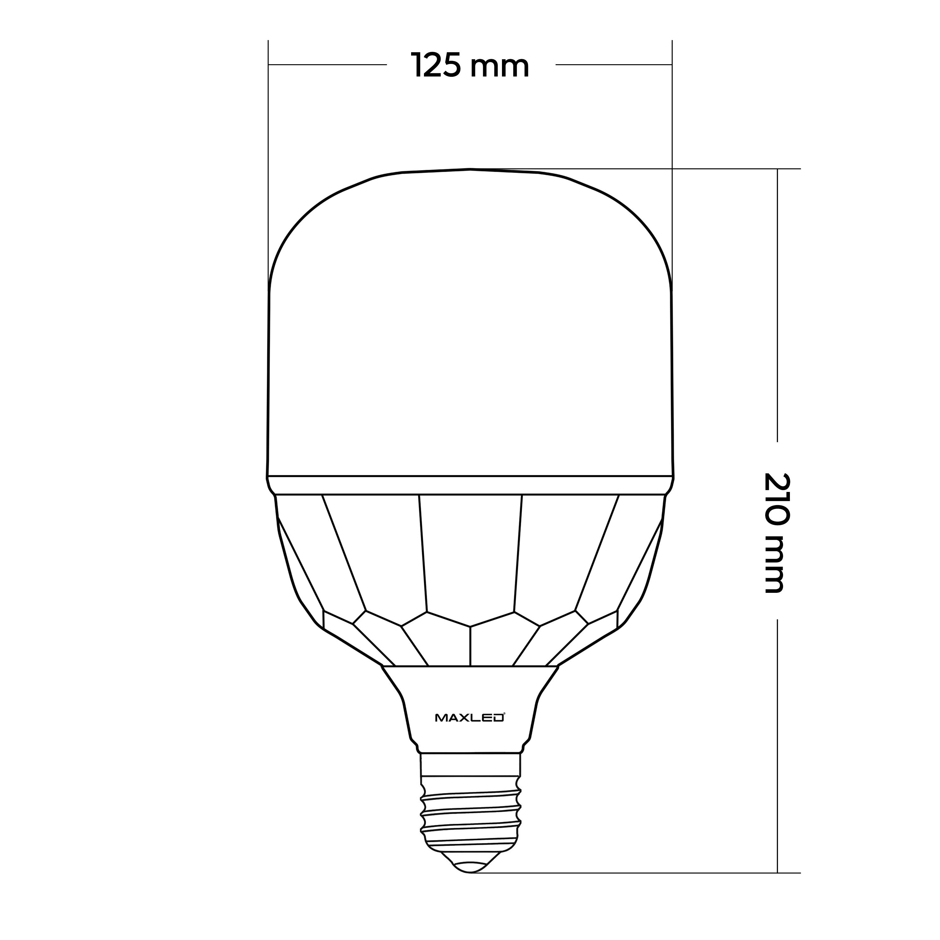 Torch LED Ampul - 40W 6500K Soğuk Beyaz - Maxled MX-3080B