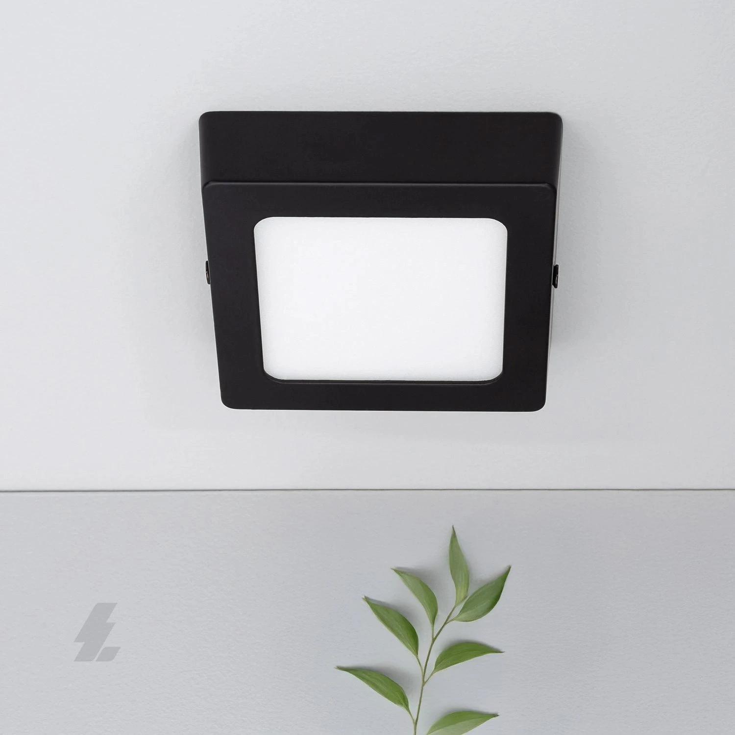 Sıva Üstü Kare LED Panel Siyah Kasa - 6W 4000K - Maxled MX-1064N