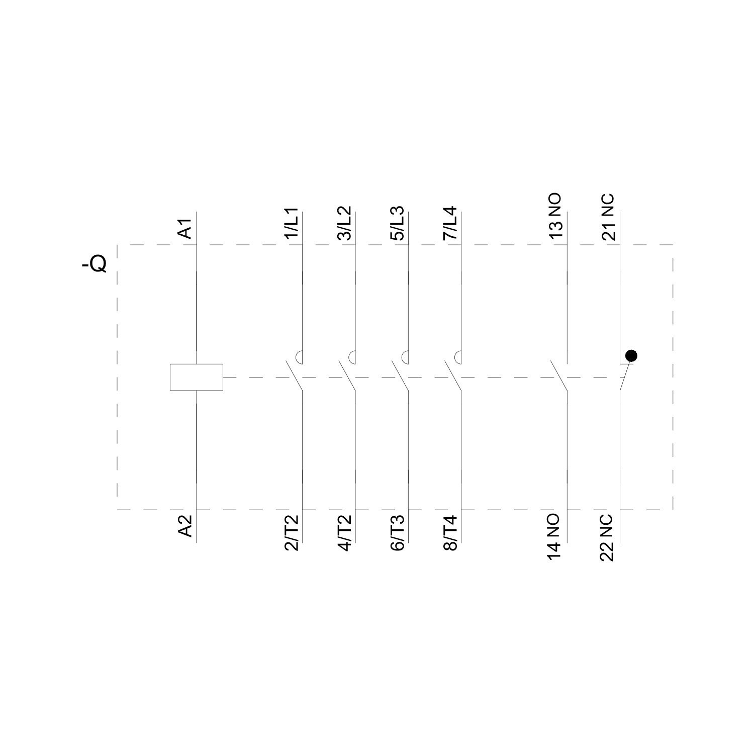 Sirius Kontaktör - 60A 230V 4 Kutuplu - Siemens 3RT2336-1AP00