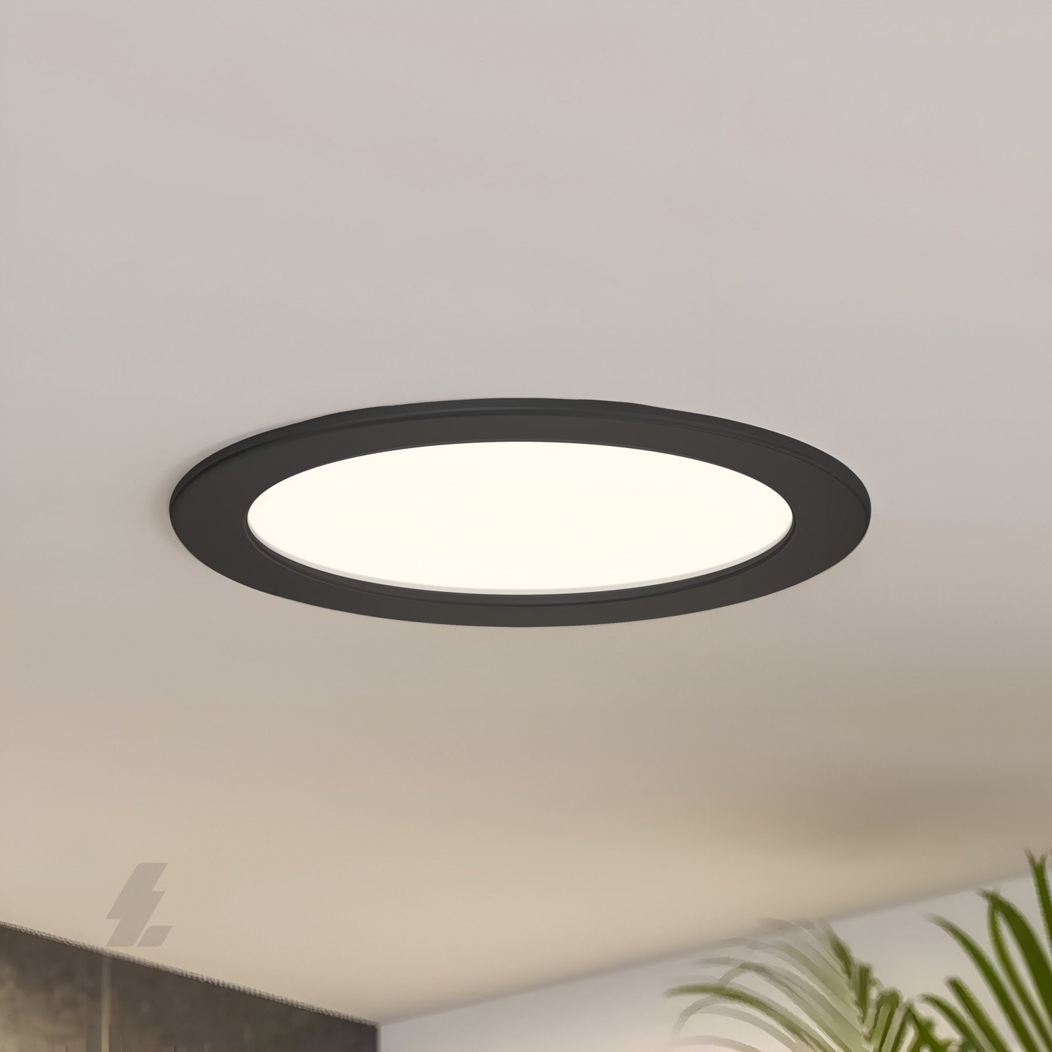 Sıva Altı Yuvarlak LED Panel Siyah Kasa - 15W 4000K - Maxled MX-1024N