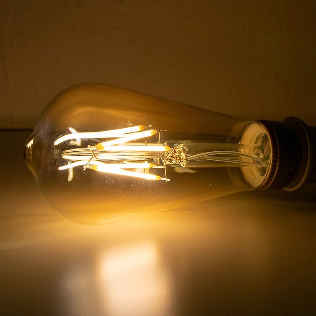 LED Rustik Armut Ampul E27 6W 2200K Amber Fuji FLOR E6W