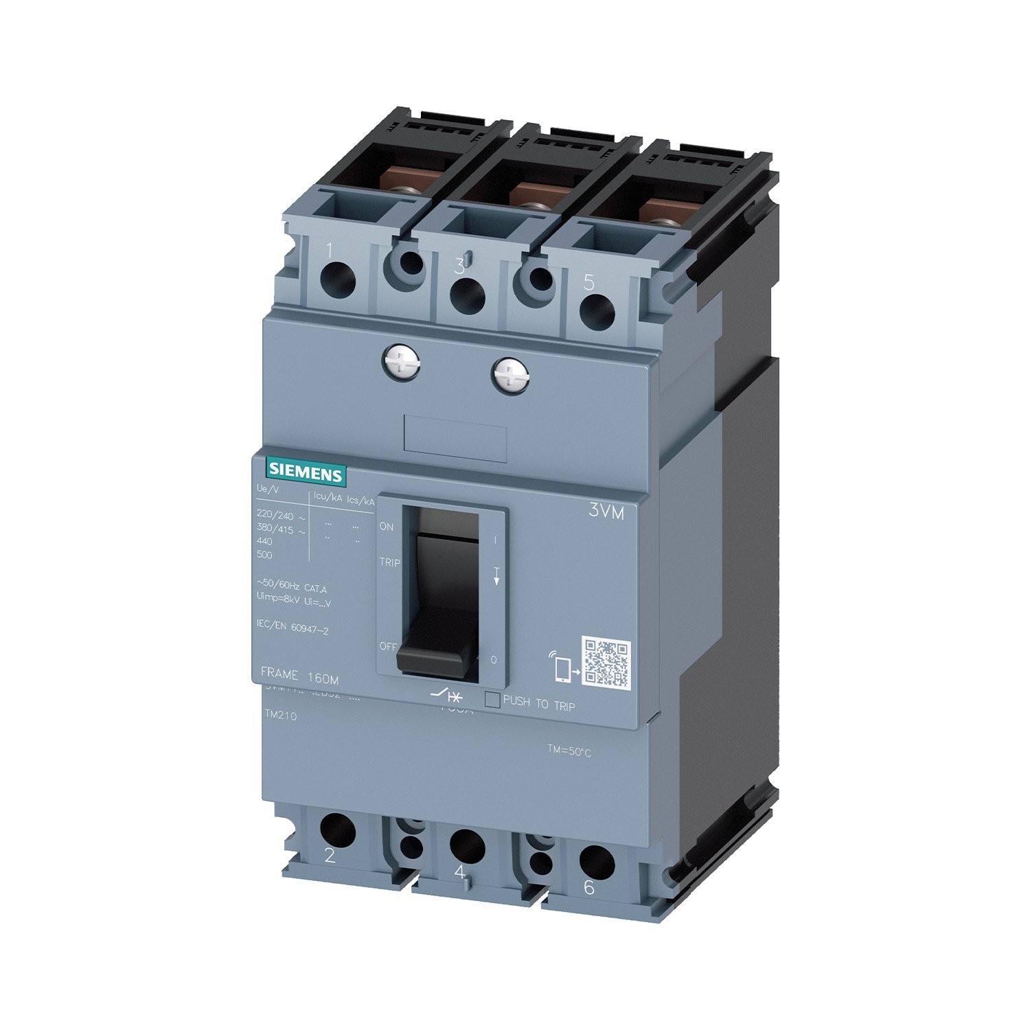 Kompakt Şalter TMŞ - 125A 25kA 3 Kutuplu - Siemens 3VM1112-3ED32-0AA0