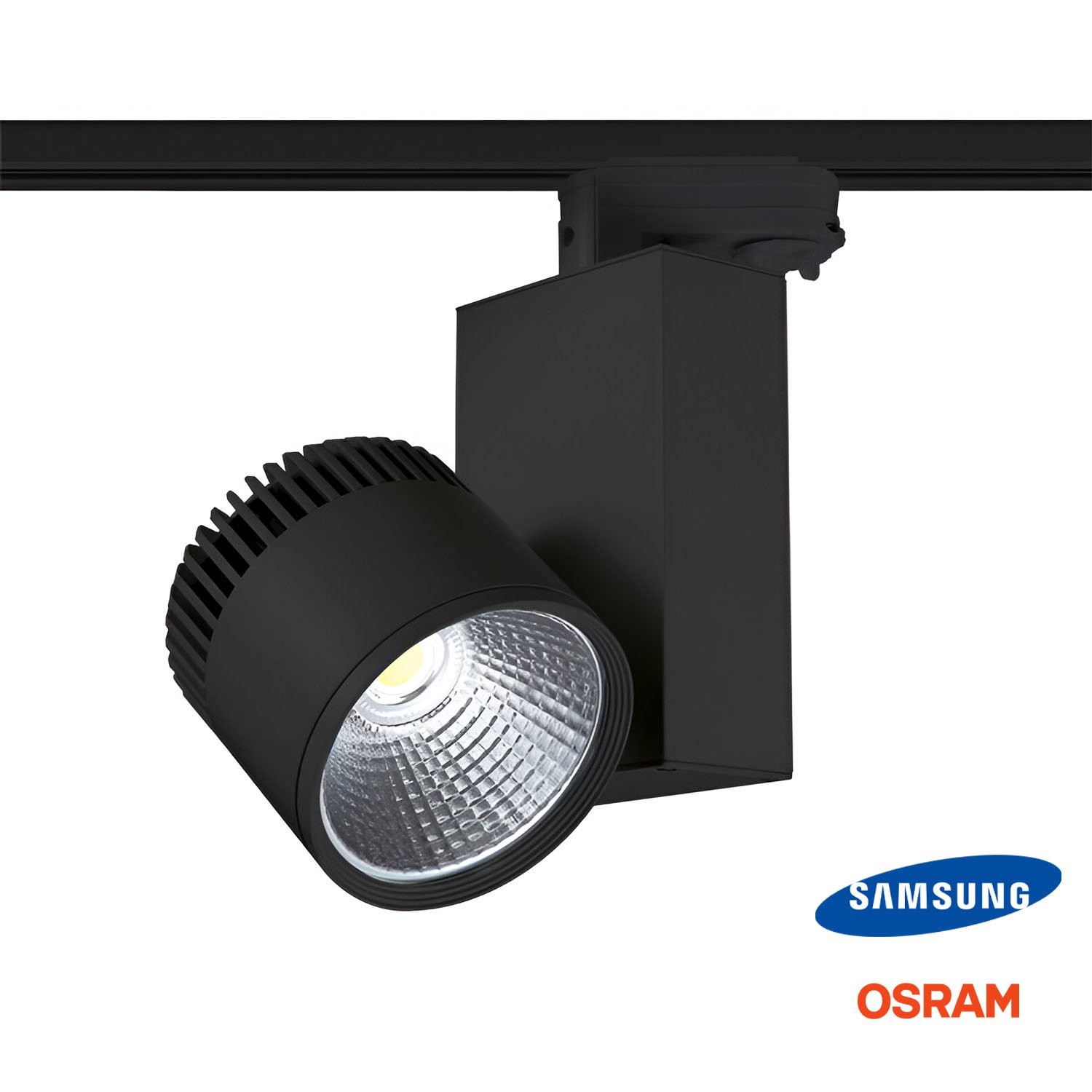 Ray Spot Siyah Kasa - 30-40W 3000K - Maxled MX-3090G (Samsung LED-Osram Çip)