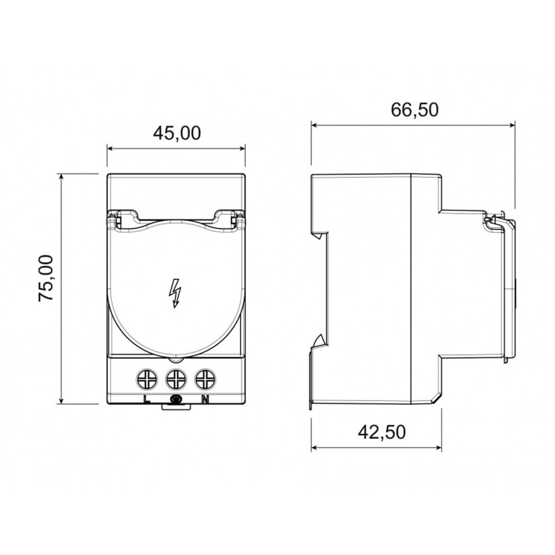 Ray Priz 1x16A 220V - Bemis BR1-1402-2711