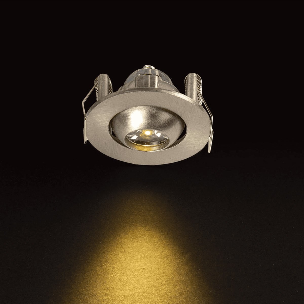 Hareketli LED Spot Saten Kasa - 1W 3200K - Noas YL94-0102 (Manda Gözü)