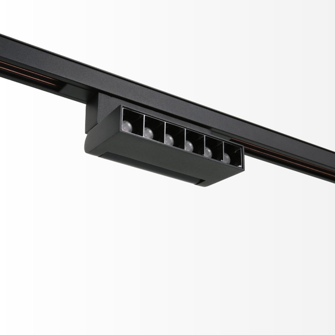 Hareketli Magnet Armatür Siyah 6W 4000K Ilık Beyaz Maxled (Osram LED'li)