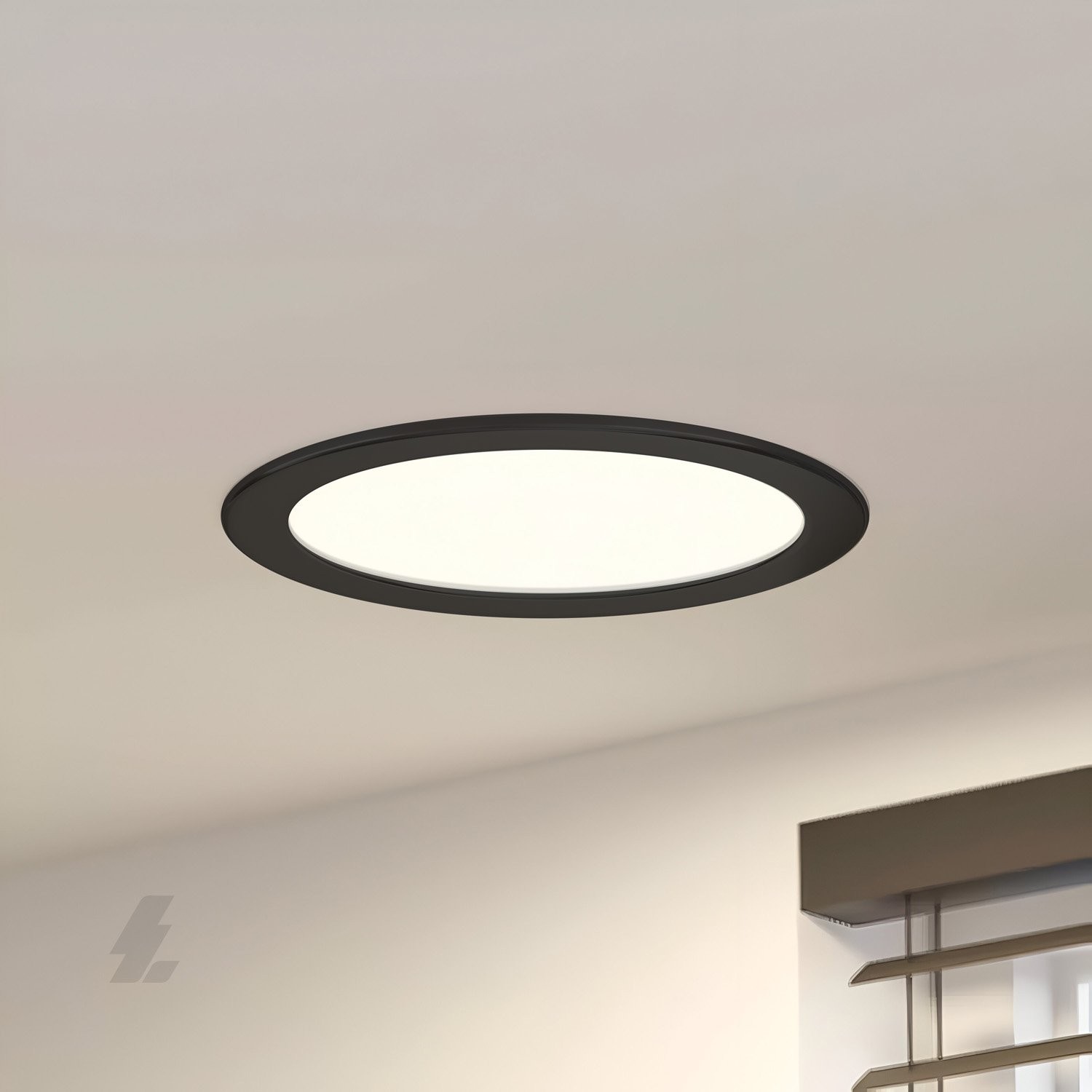 Sıva Altı Yuvarlak LED Panel Siyah Kasa - 12W 3000K - Maxled MX-1022G