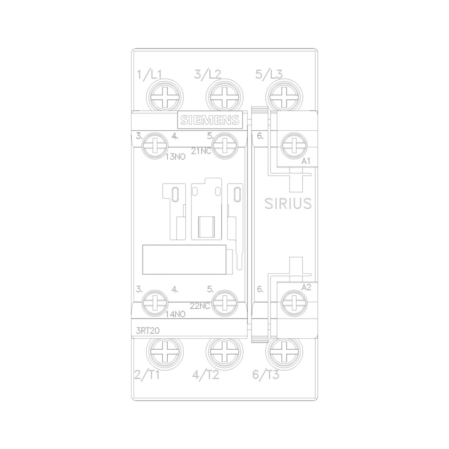 Sirius Kontaktör - 16A 230V AC 7,5kW - Siemens 3RT2025-1AP00