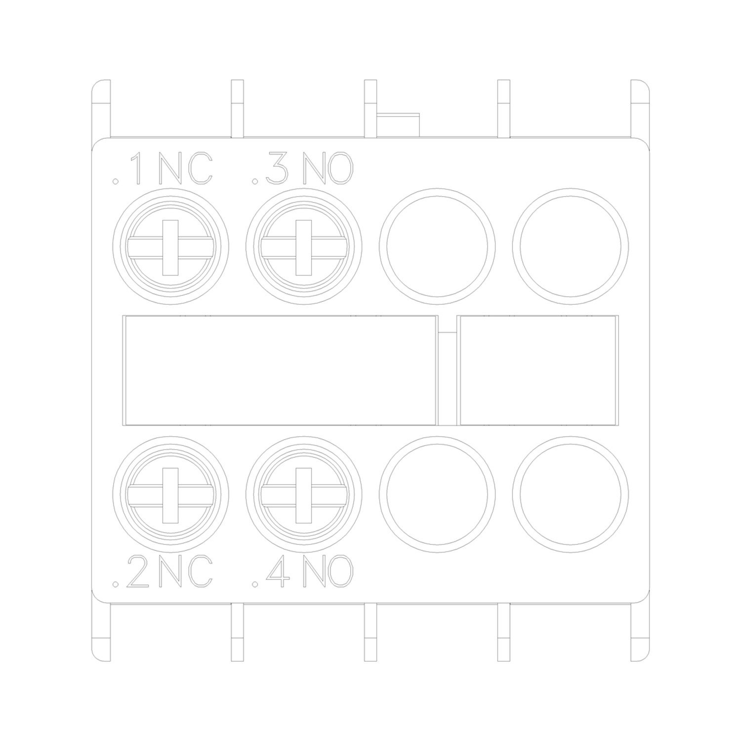 Yardımcı Kontaktör Bloğu - 1NO + 1NC - Siemens 3RH2911-1HA11