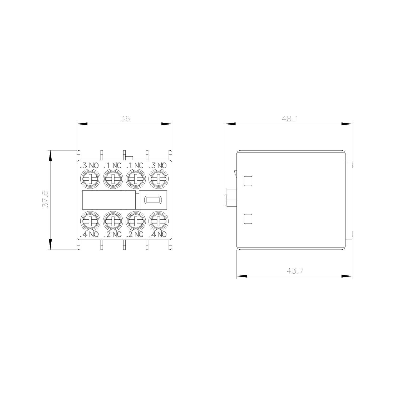 Yardımcı Kontaktör Bloğu - Siemens 3RH2911-1FA22