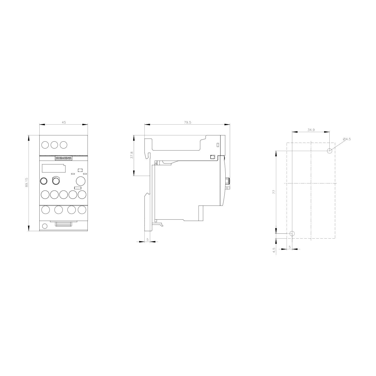 Sirius Termik Röle - 11-16A - Siemens 3RU2116-4AB1