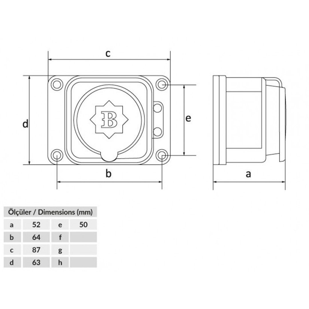 Duvar Priz - Bemis BK1-1402-3511