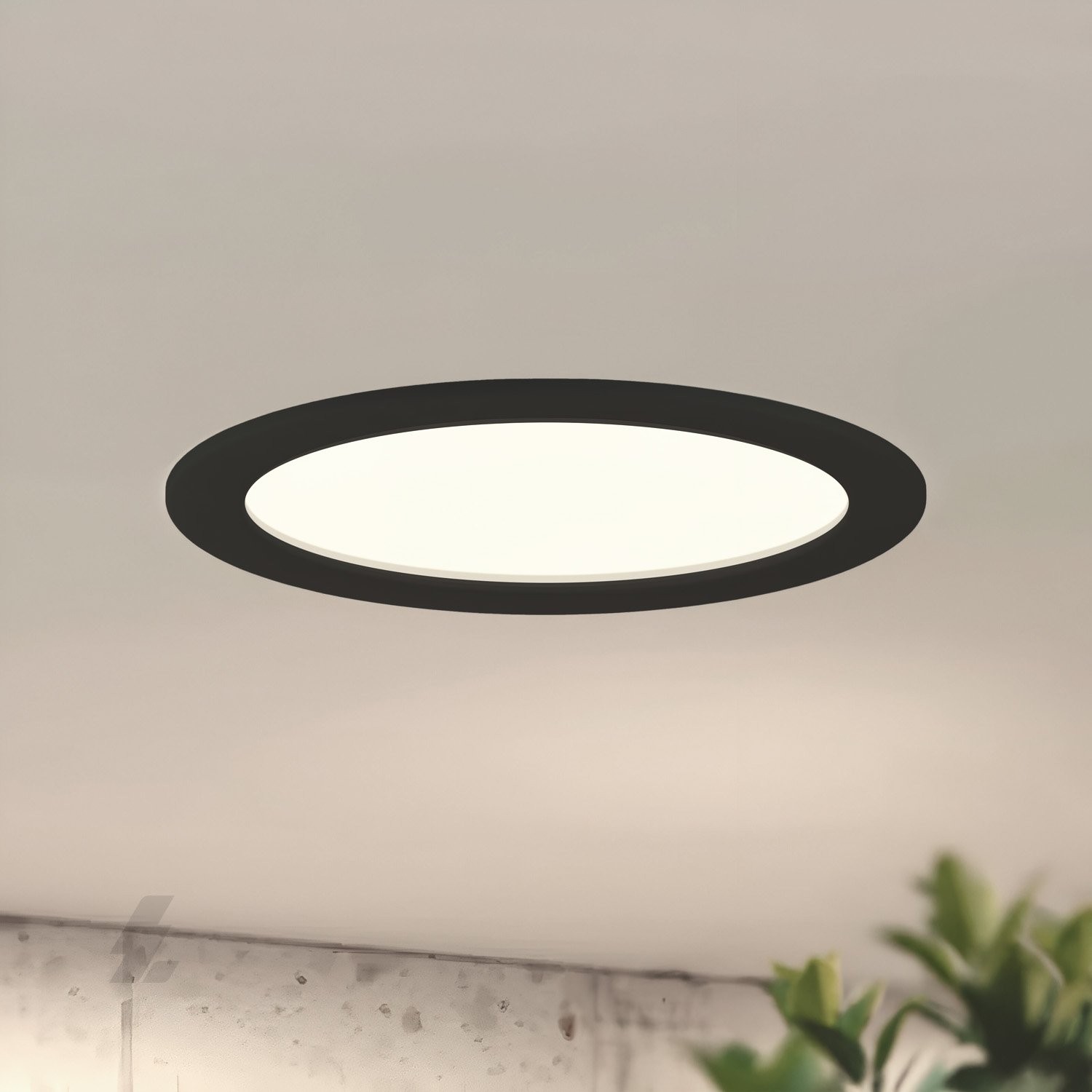 Sıva Altı Yuvarlak LED Panel Siyah Kasa - 18W 4000K - Maxled MX-1026N