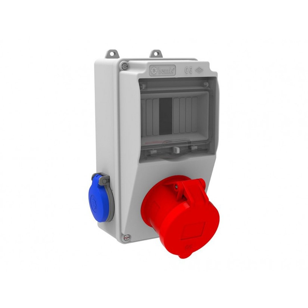 Kombinasyon Panosu 5x32A 380V 1 Adet Ön / 1x16A 220V 2 Adet Yan - Bemis BD1-2134-2020