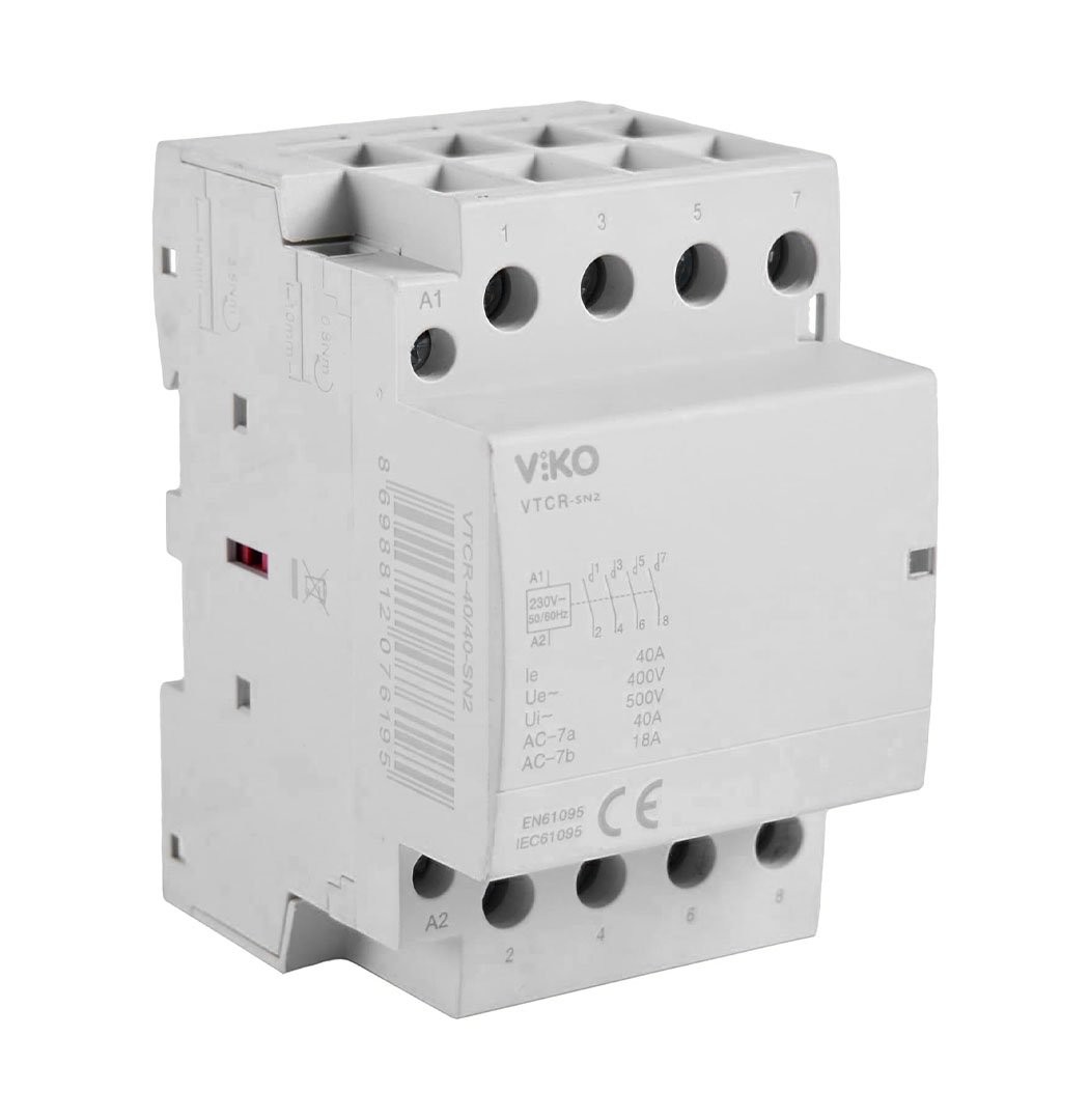 Modüler Kontaktör 63A 4 Fazlı 4NC Viko VTCR-63/40