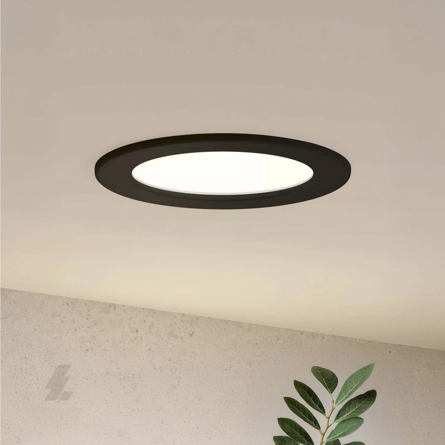 Sıva Altı Yuvarlak LED Panel Siyah Kasa - 6W 4000K - Maxled MX-1018N
