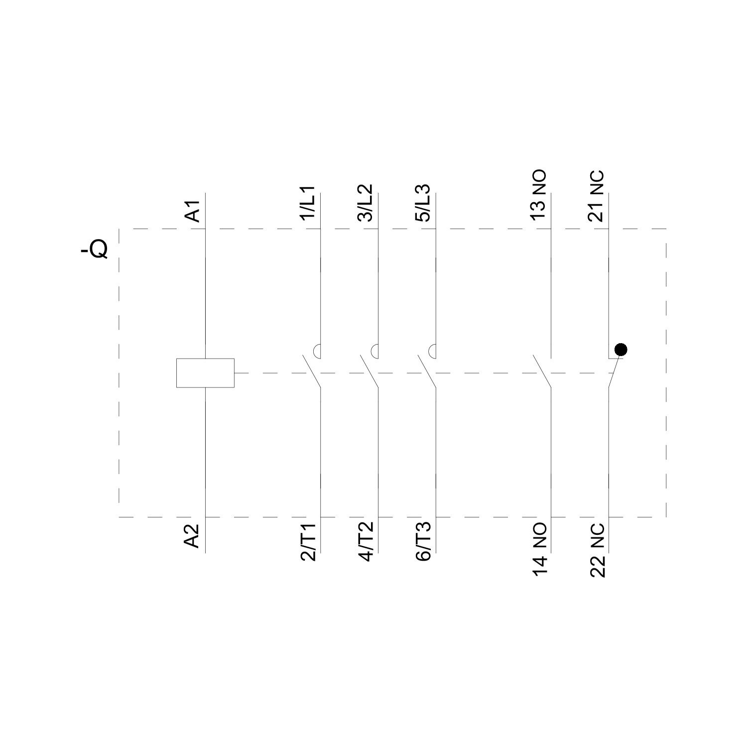 Sirius Kontaktör - 95A 230V AC 45kW - Siemens 3RT2046-1AP00