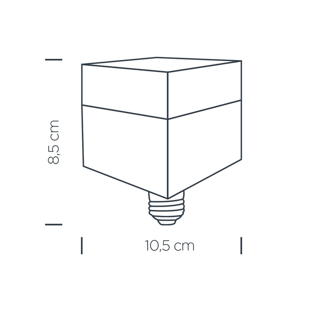 Kare T-Bulb LED Ampul E27 20W 6500K Soğuk Beyaz ZMR