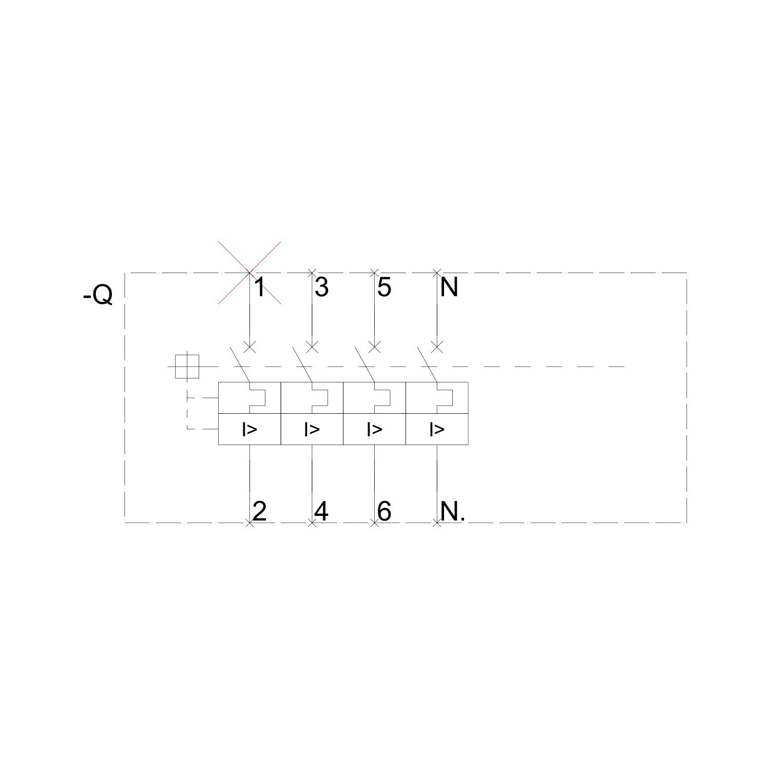 Kompakt Şalter TMŞ - 40A 25kA 4 Kutuplu - Siemens 3VM1040-3ED42-0AA0