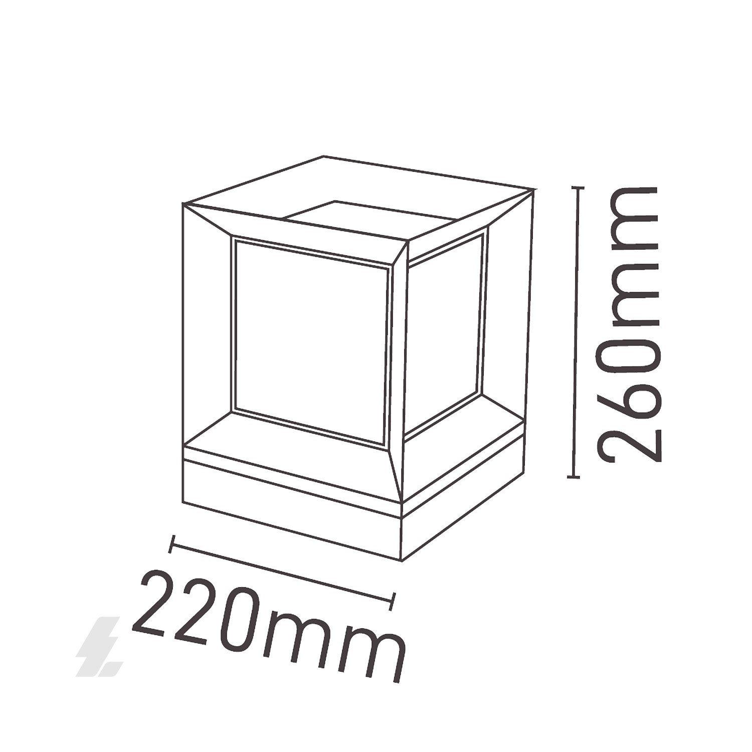 Set Üstü Küp Bahçe Aplik - Maxled MX-6038