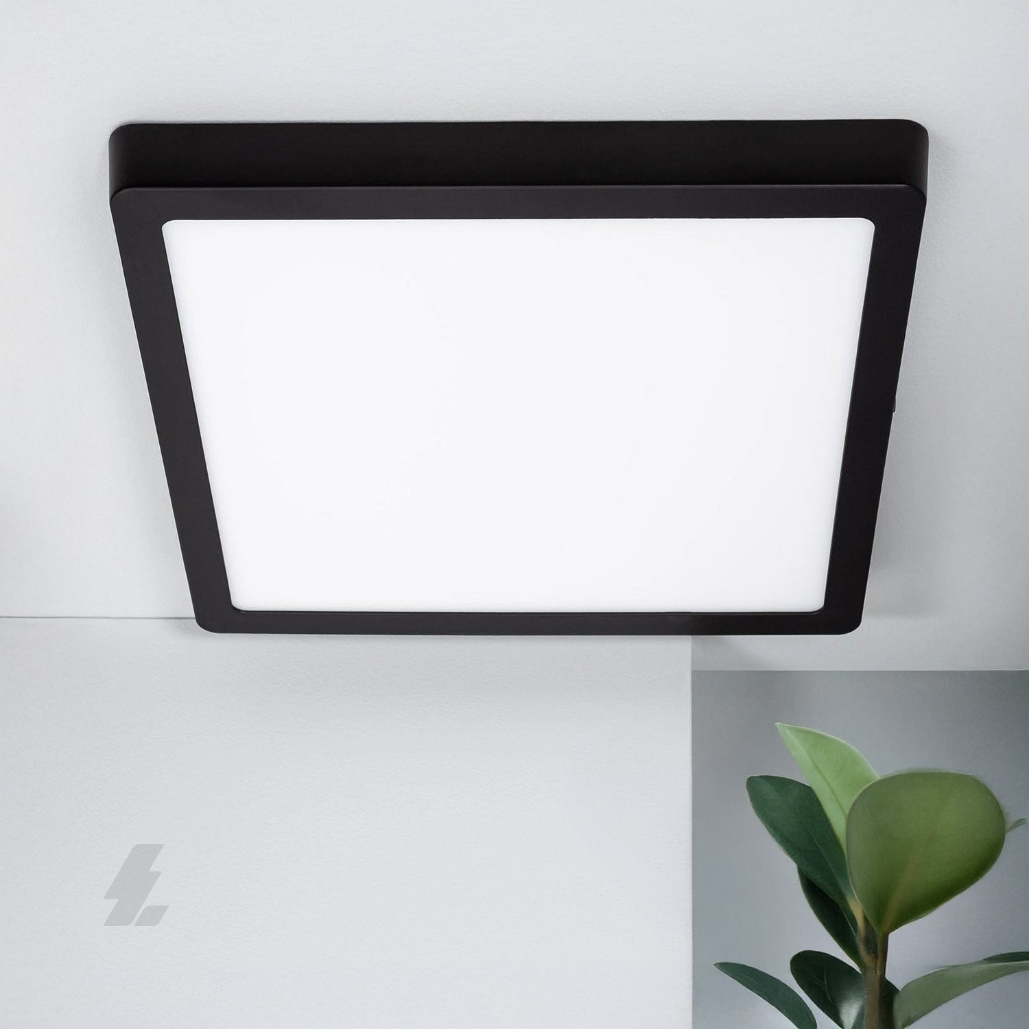 Sıva Üstü Kare LED Panel Siyah Kasa - 24W 4000K - Maxled MX-1070N