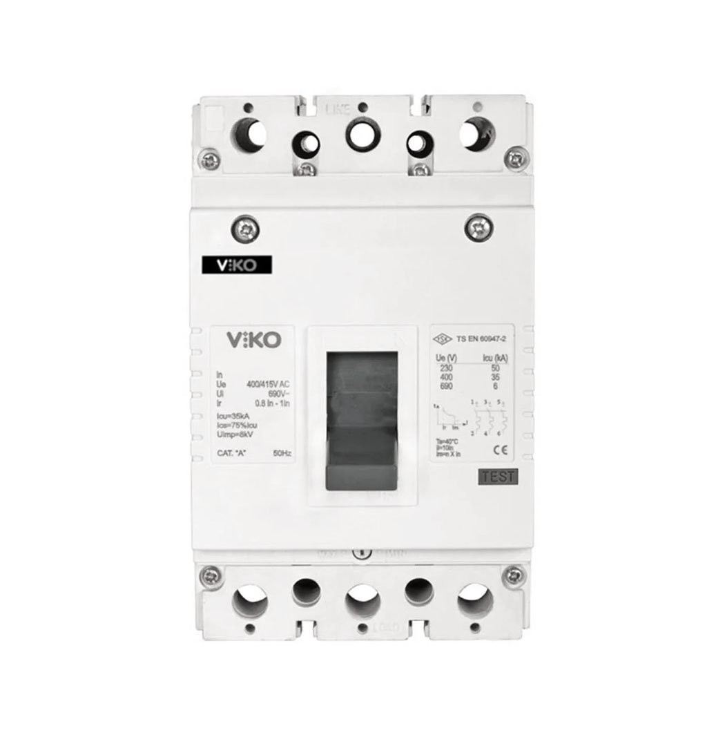 Kompakt Şalter TMŞ 100A 3 Kutuplu 25kA Viko VMF1-100-SN2