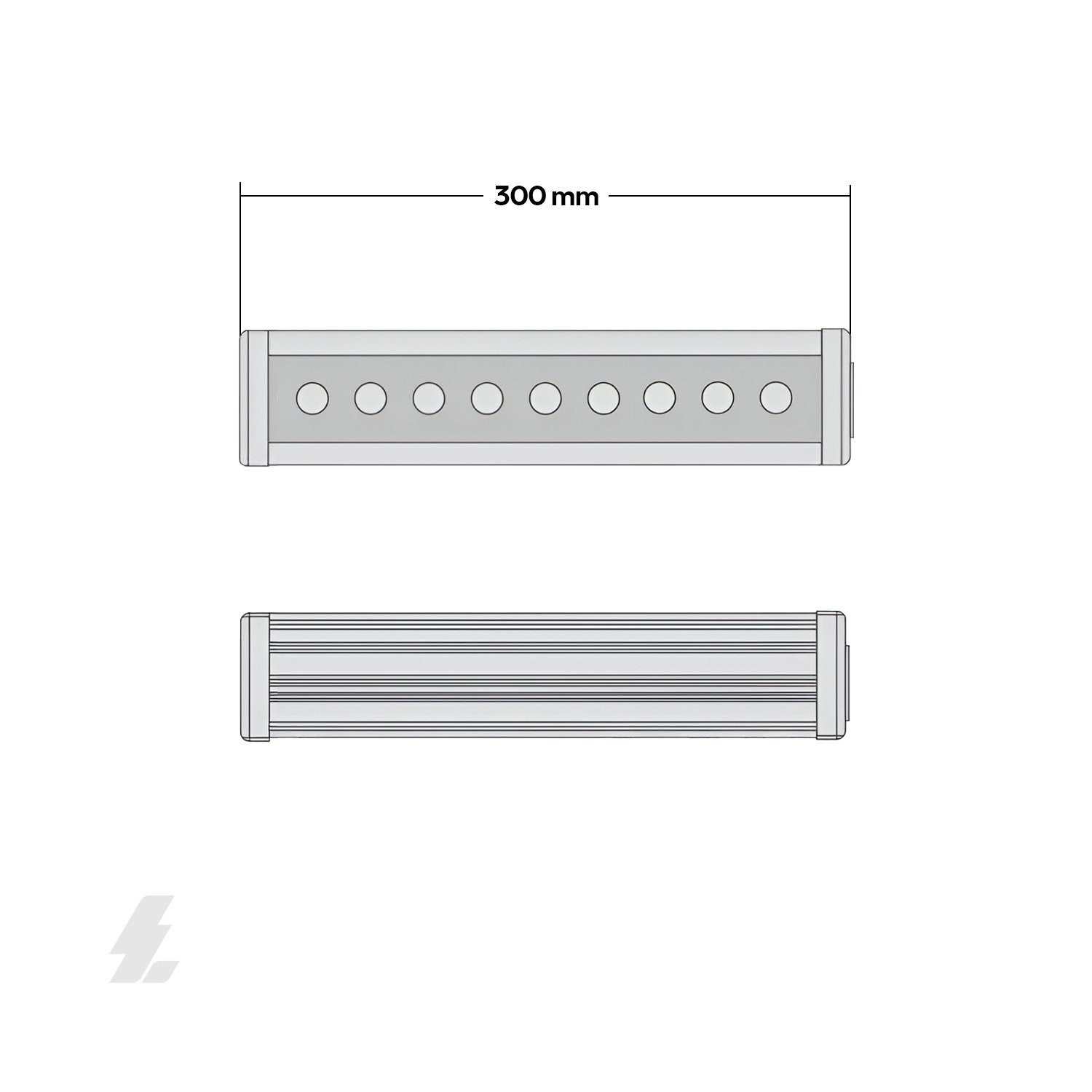 Wallwasher LED - 9W Amber - Maxled MX-5050A