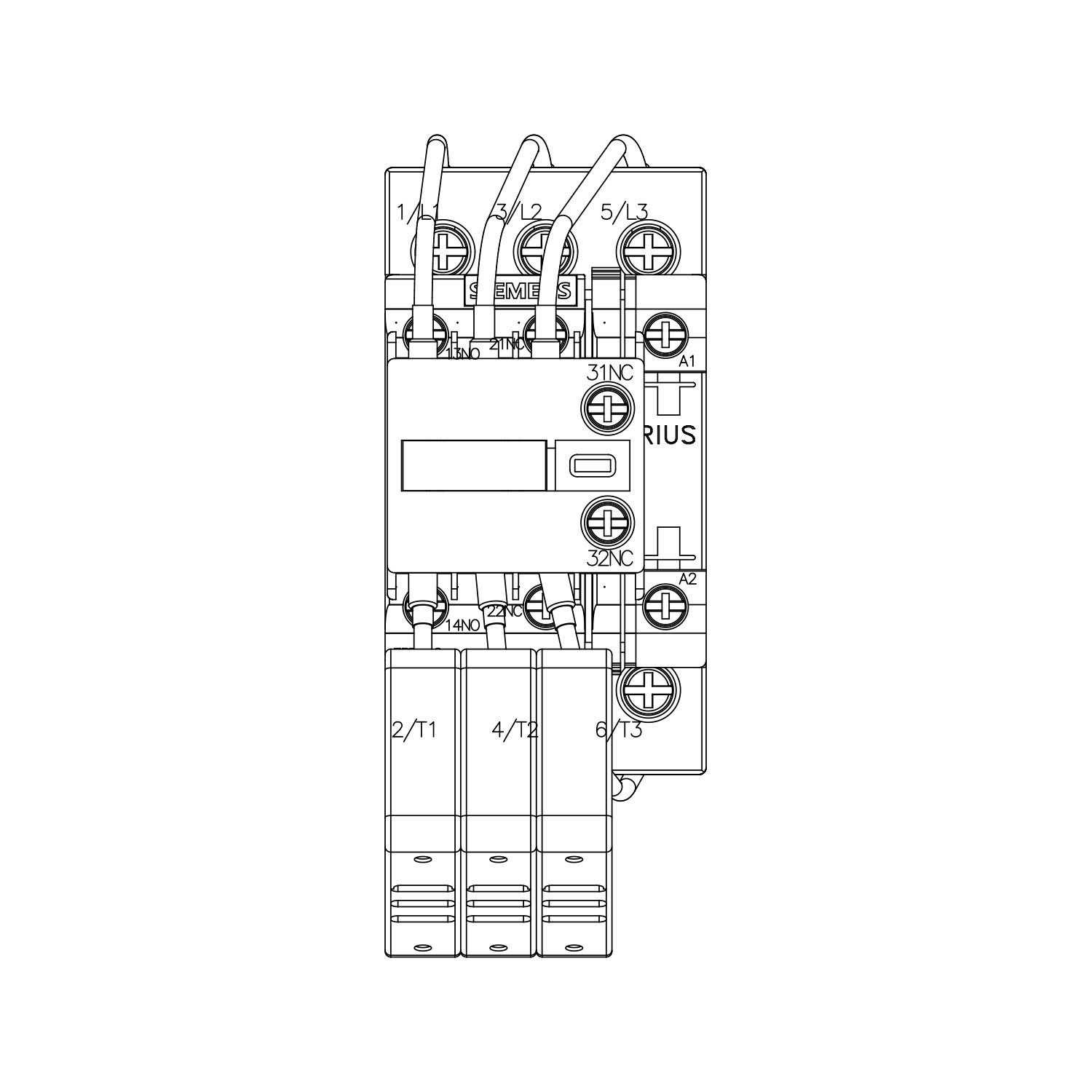 Kondansatör Kontaktör - 8-25kVAR - Siemens 3RT2627-1AP05