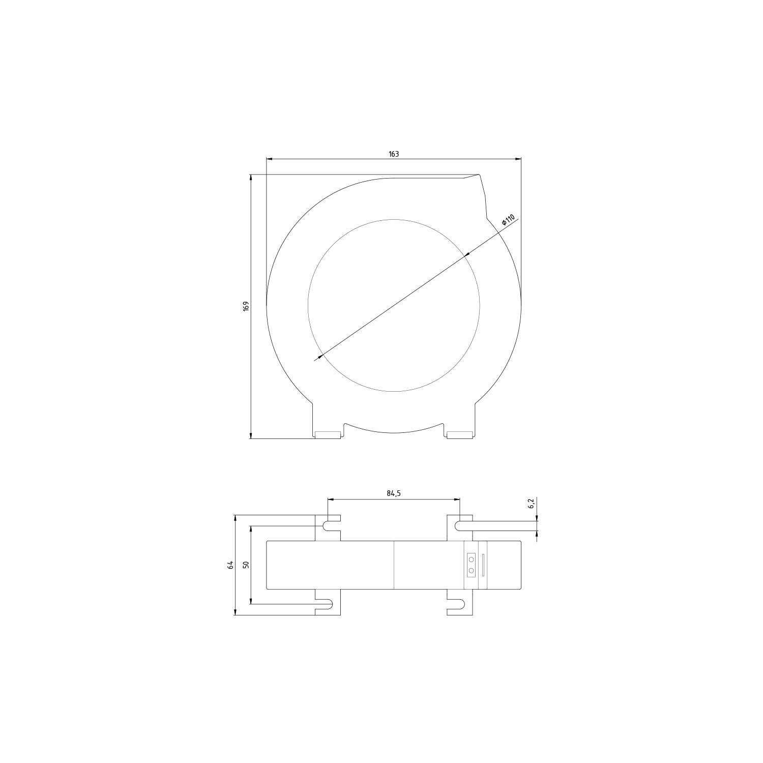 Toroid Akım Trafosu 110mm Çap - Siemens 3UL2305-1A