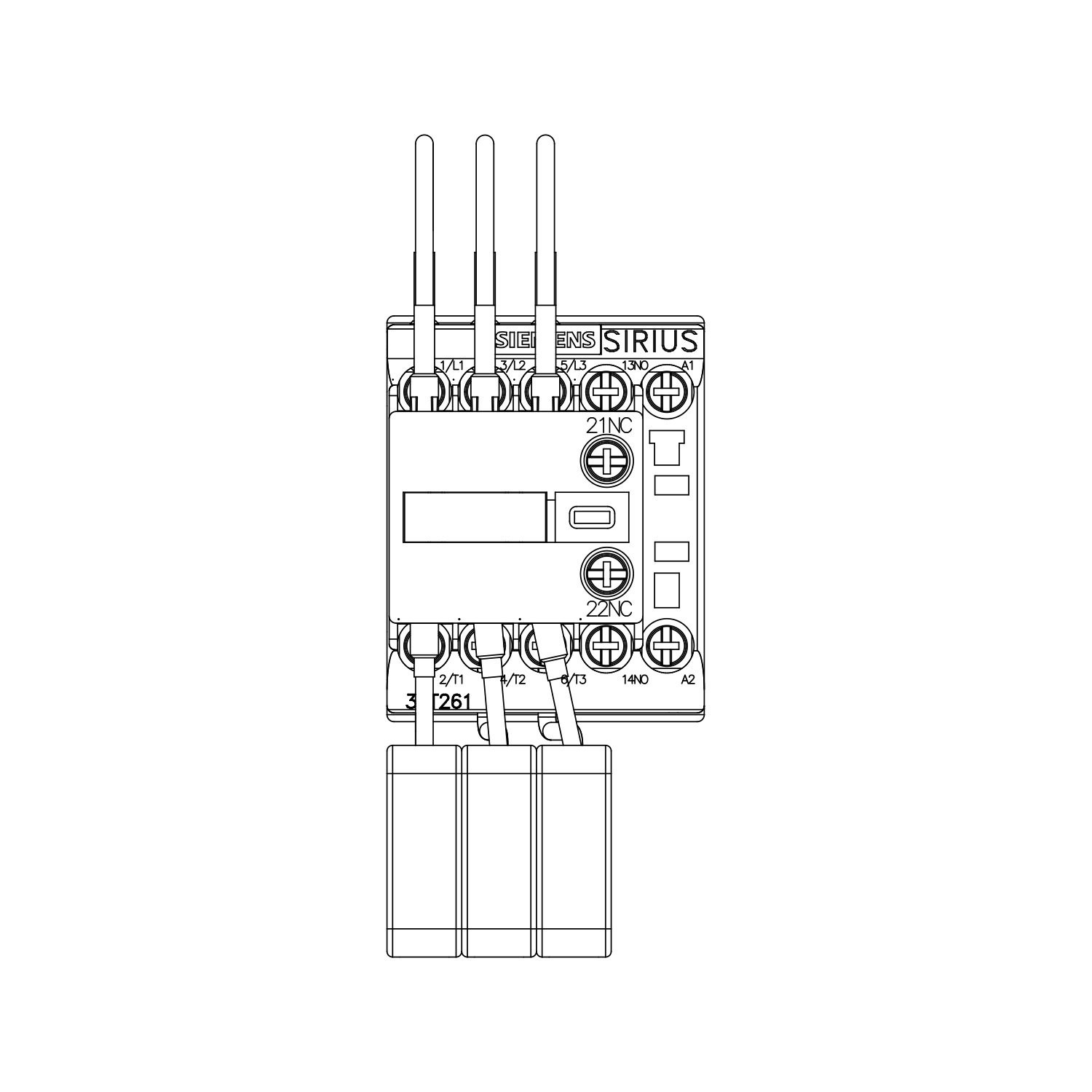 Kondansatör Kontaktör - 0-12,5kVAR - Siemens 3RT2617-1AP03