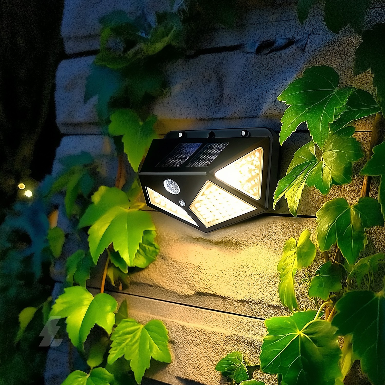 Sensörlü Solar LED Aplik - 40W 6500K - Maxled MX-9002