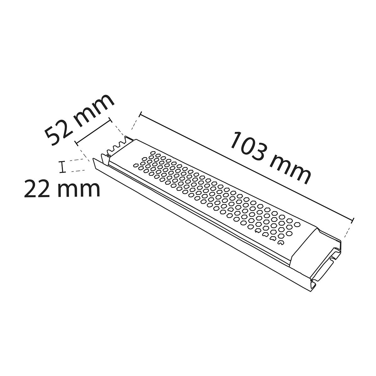 Süper Slim Trafo - 5A 60W 12V - Noas YL25-0060