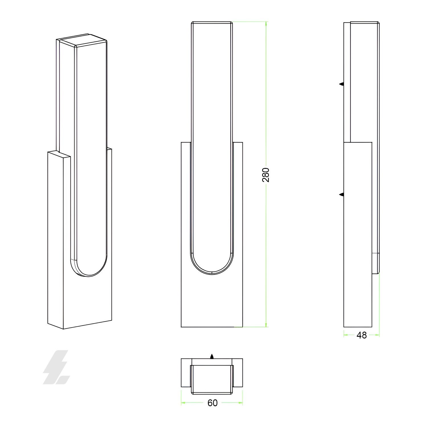 Dış Mekan LED Aplik - 10W 3000K Gün Işığı - Maxled MX-4351