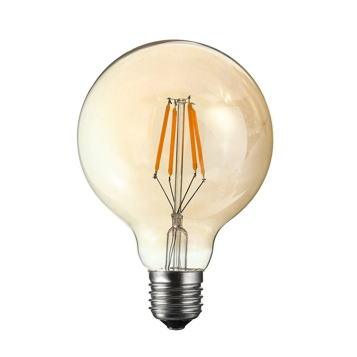 LED Rustik Glop Ampul G95 E27 6W 2200K Amber Fuji FLR G95
