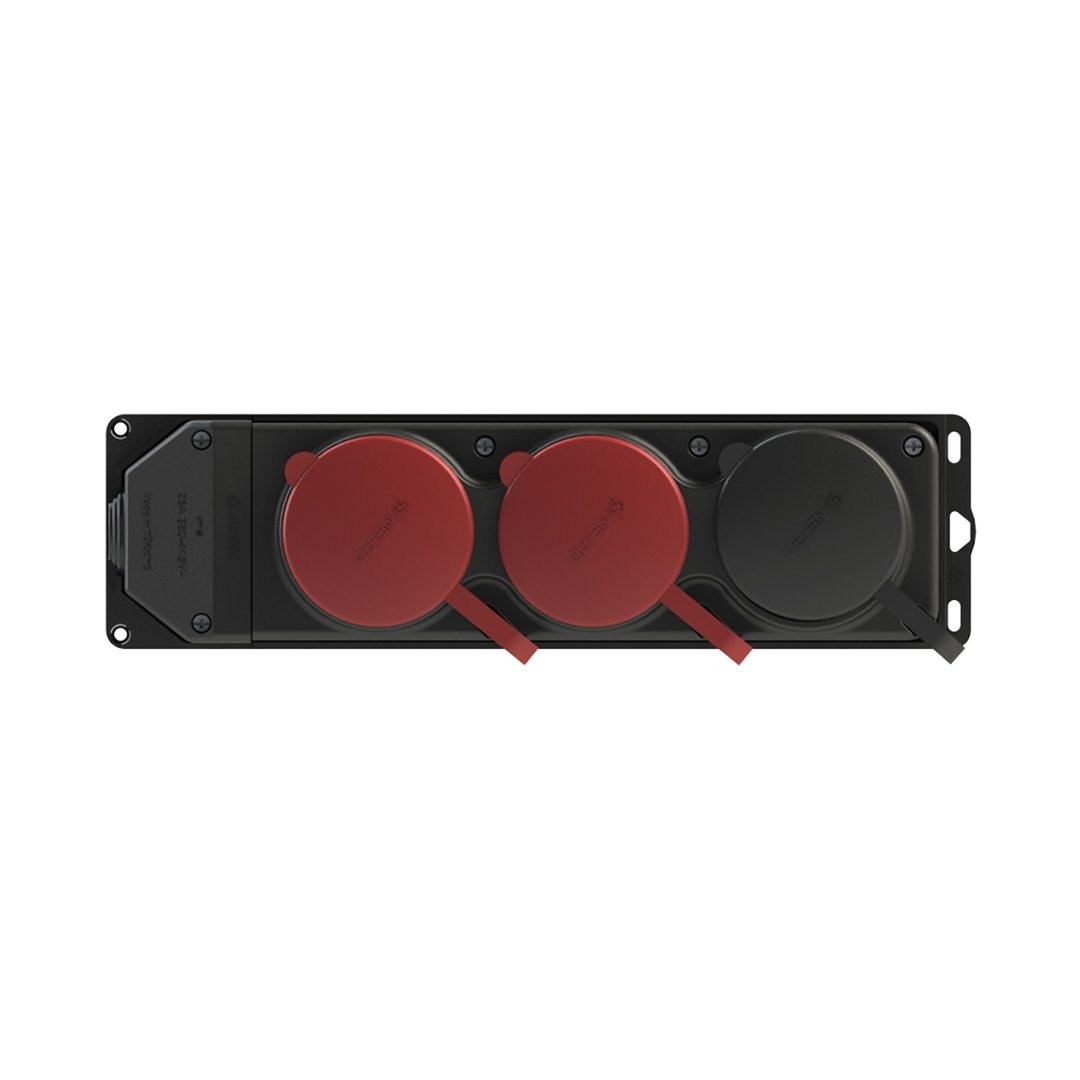 3'lü Grup Priz 3x25A (2 Adet) + 1x16A (1 Adet) - Nead NEAD-4011