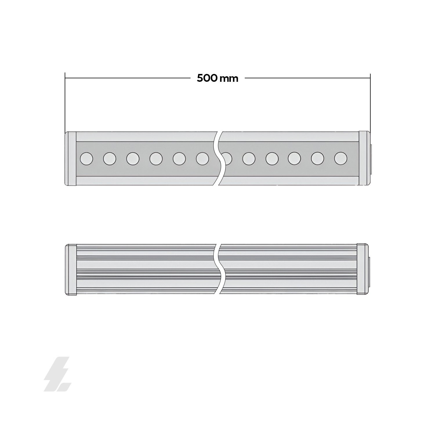 Wallwasher LED - 18W Amber - Maxled MX-5054A