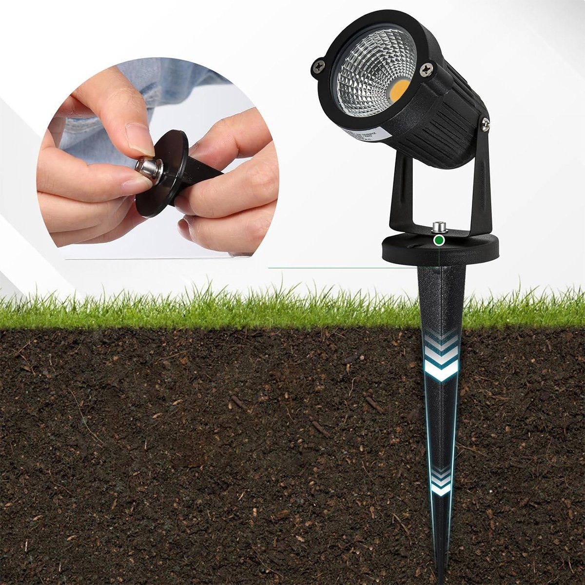 Kazıklı Bahçe Armatürü 5W 6500K Soğuk Beyaz IP64 Noas YL74-0501