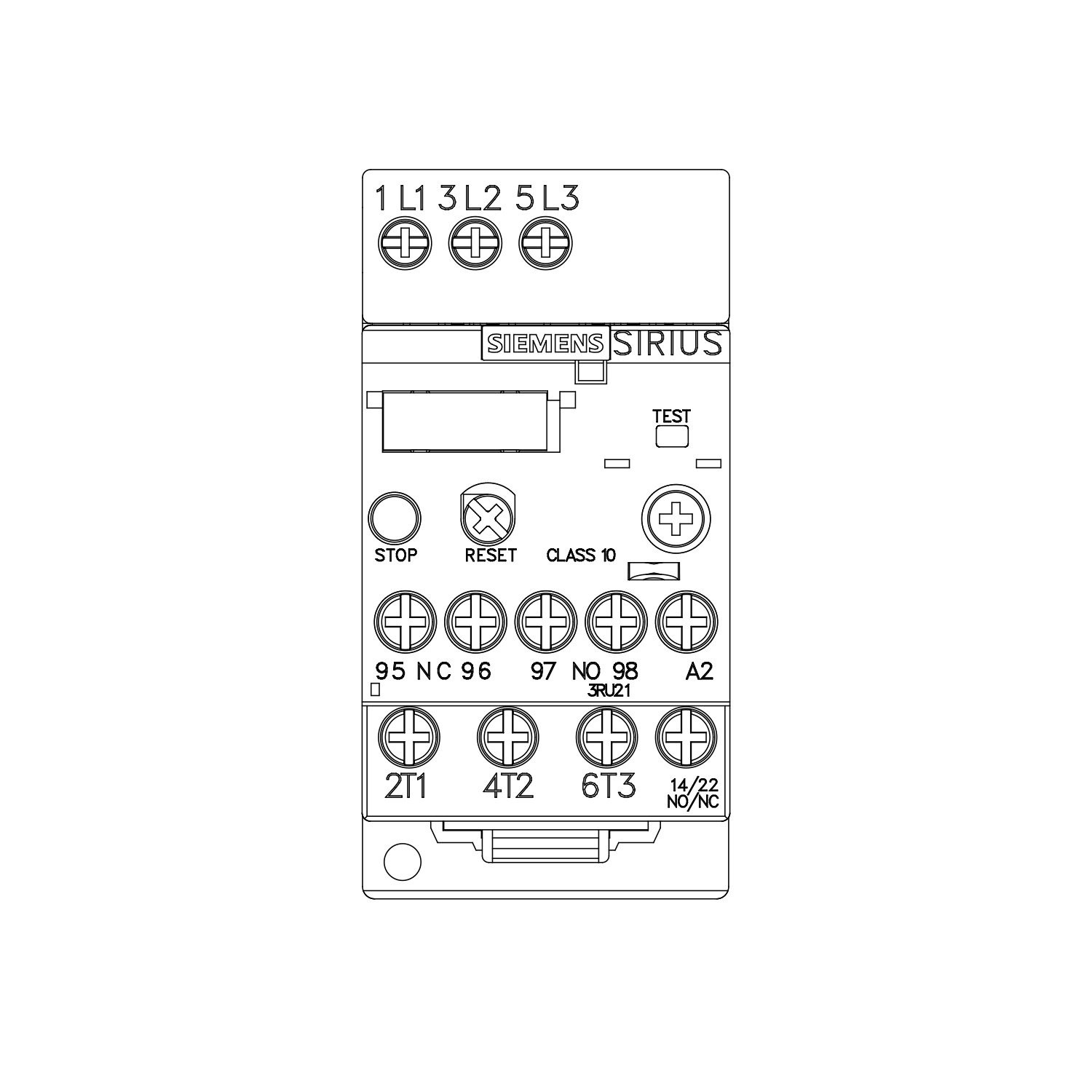 Sirius Termik Röle - 9-12.5A - Siemens 3RU2116-1KB1