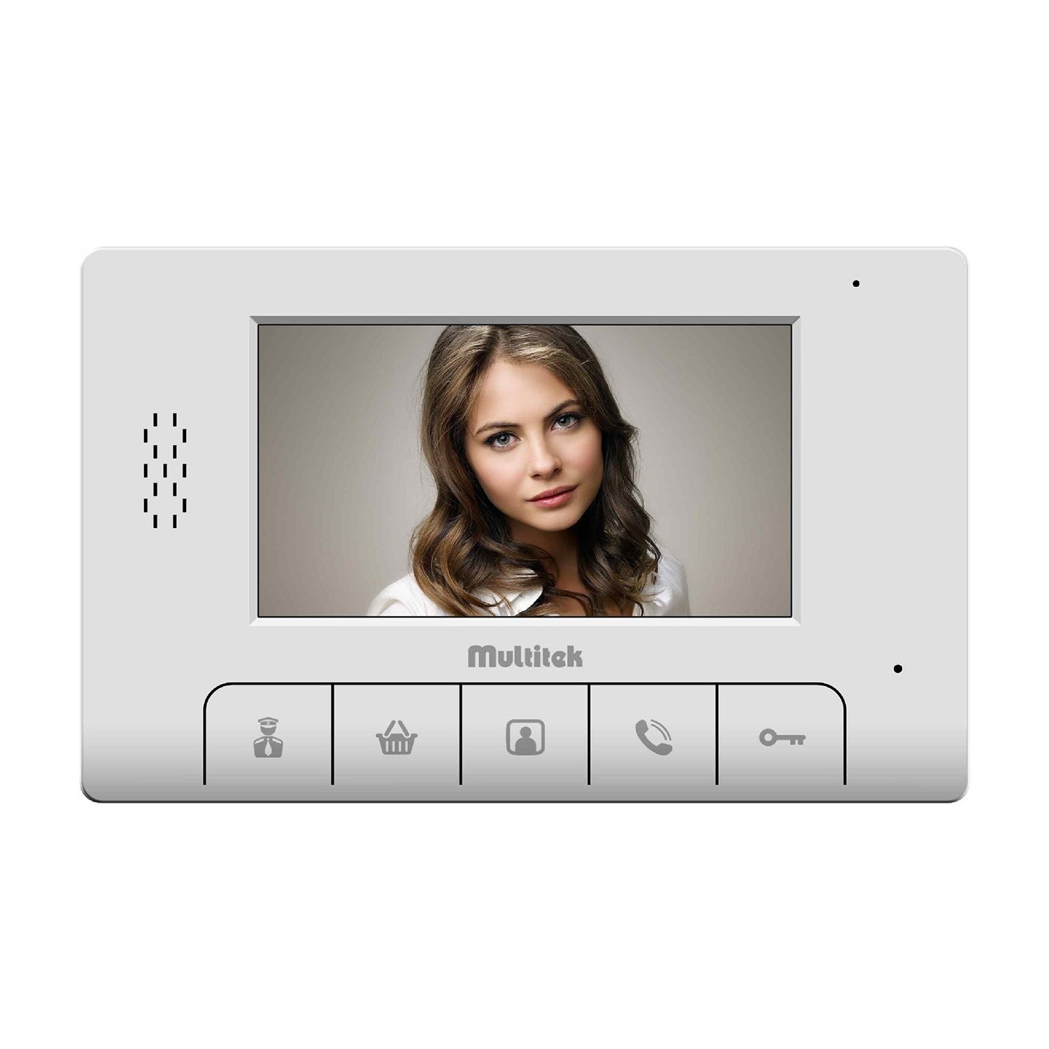 Multitek MB-46 4.3" Akıllı Görüntülü Daire Monitörü (Beyaz)