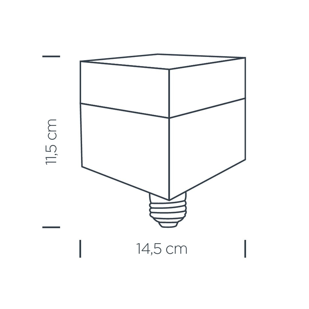 Kare T-Bulb LED Ampul E27 40W 6500K Soğuk Beyaz ZMR