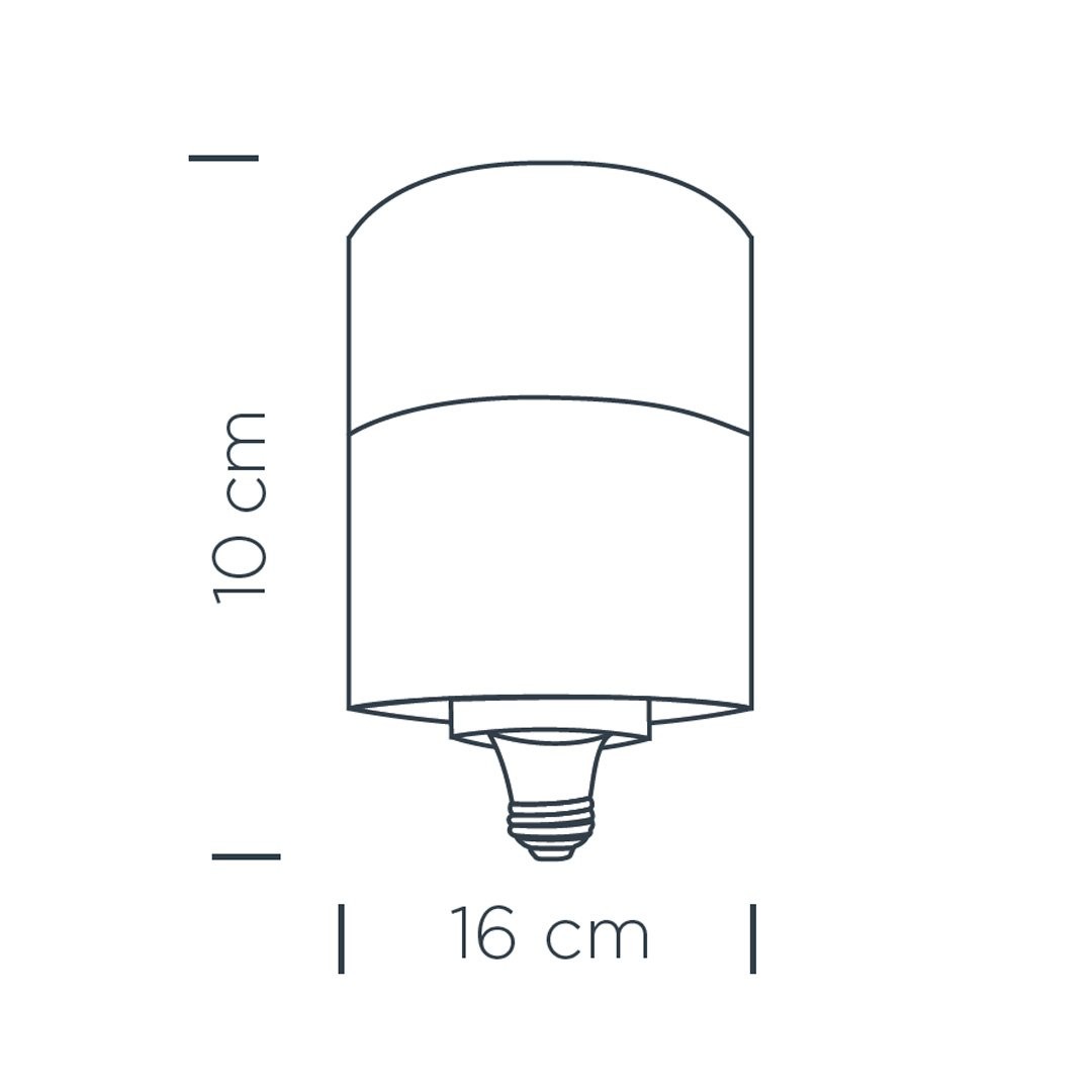 Oval T-Bulb LED Ampul E27 30W 6500K Soğuk Beyaz ZMR