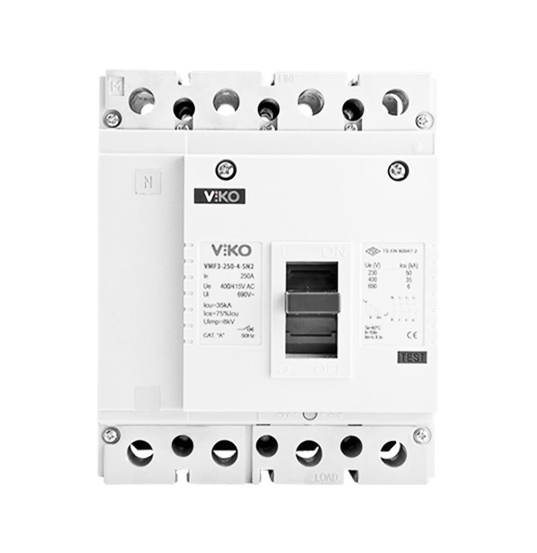 Kompakt Şalter TMŞ 160A 4 Kutuplu 35kA Viko VMF2-160-4-SN2